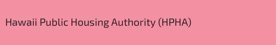 Hawaii Public Housing Authority (HPHA)